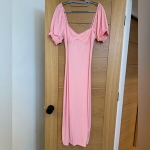 Free People Bel Air Midi Dress - Pink Small